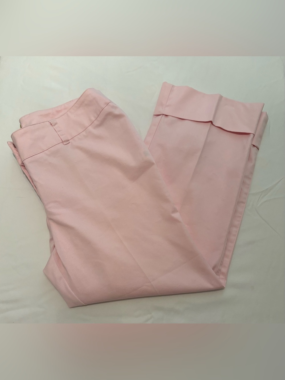Caslon Pink Wide Cuff Capri Pants Light Pink From Nordstrom Women’s Size 10 EUC